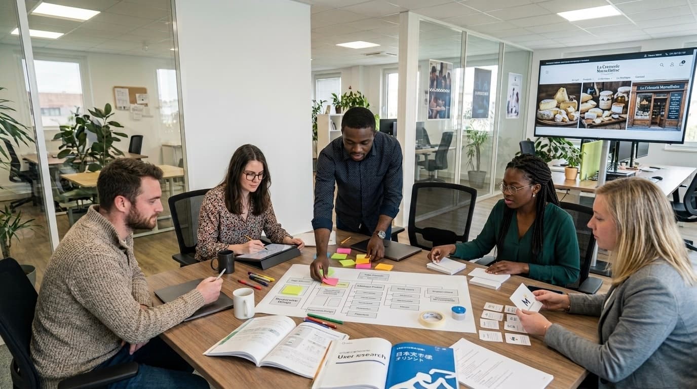 L'équipe Hidea Solution en atelier de conception